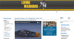 Desktop Screenshot of livingwarbirds.com